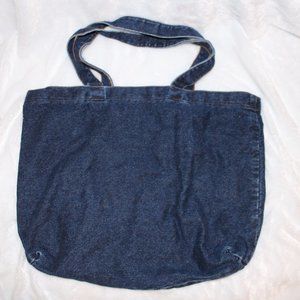Vintage Blue Denim Tote Shoulder Bag - Classic, Simple, & Adorable!